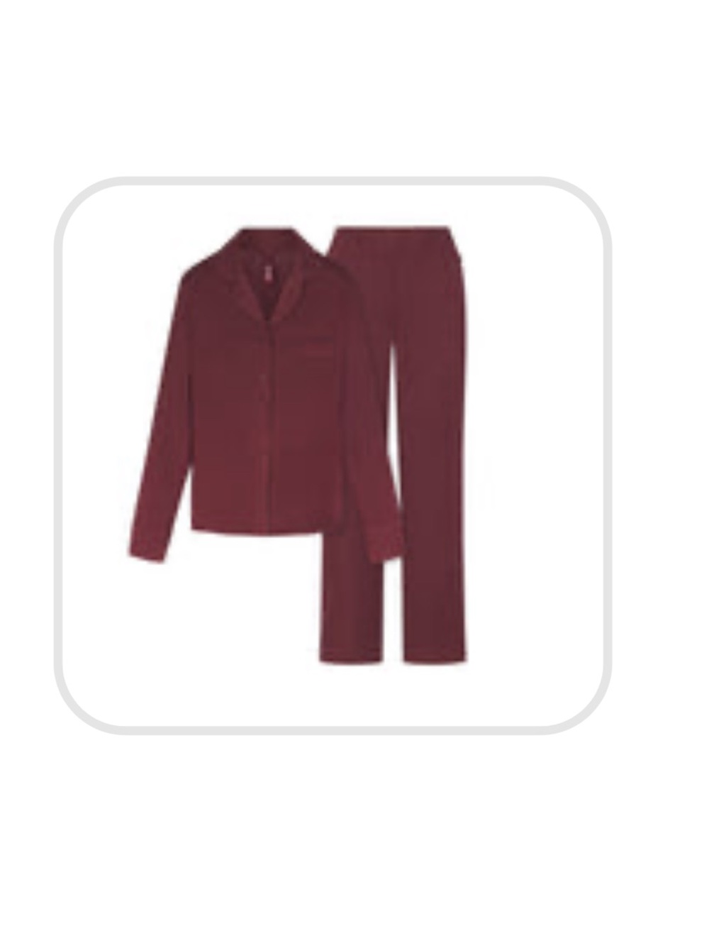 Skims Oxblood red sleep pant